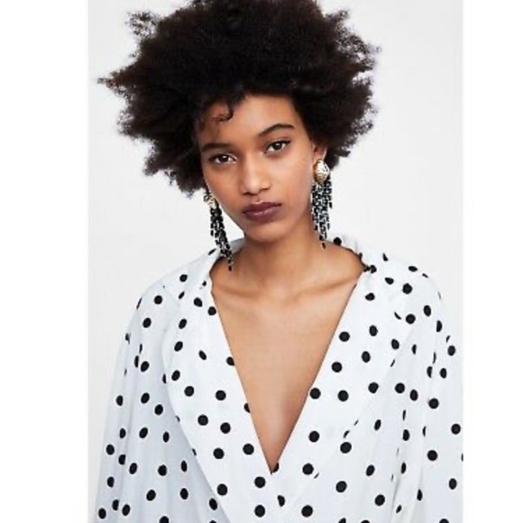 Zara Polka Dot Bodysuit - Picture 3 of 8